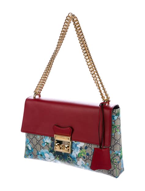 gucci padlock blooms blue|gucci padlock bags.